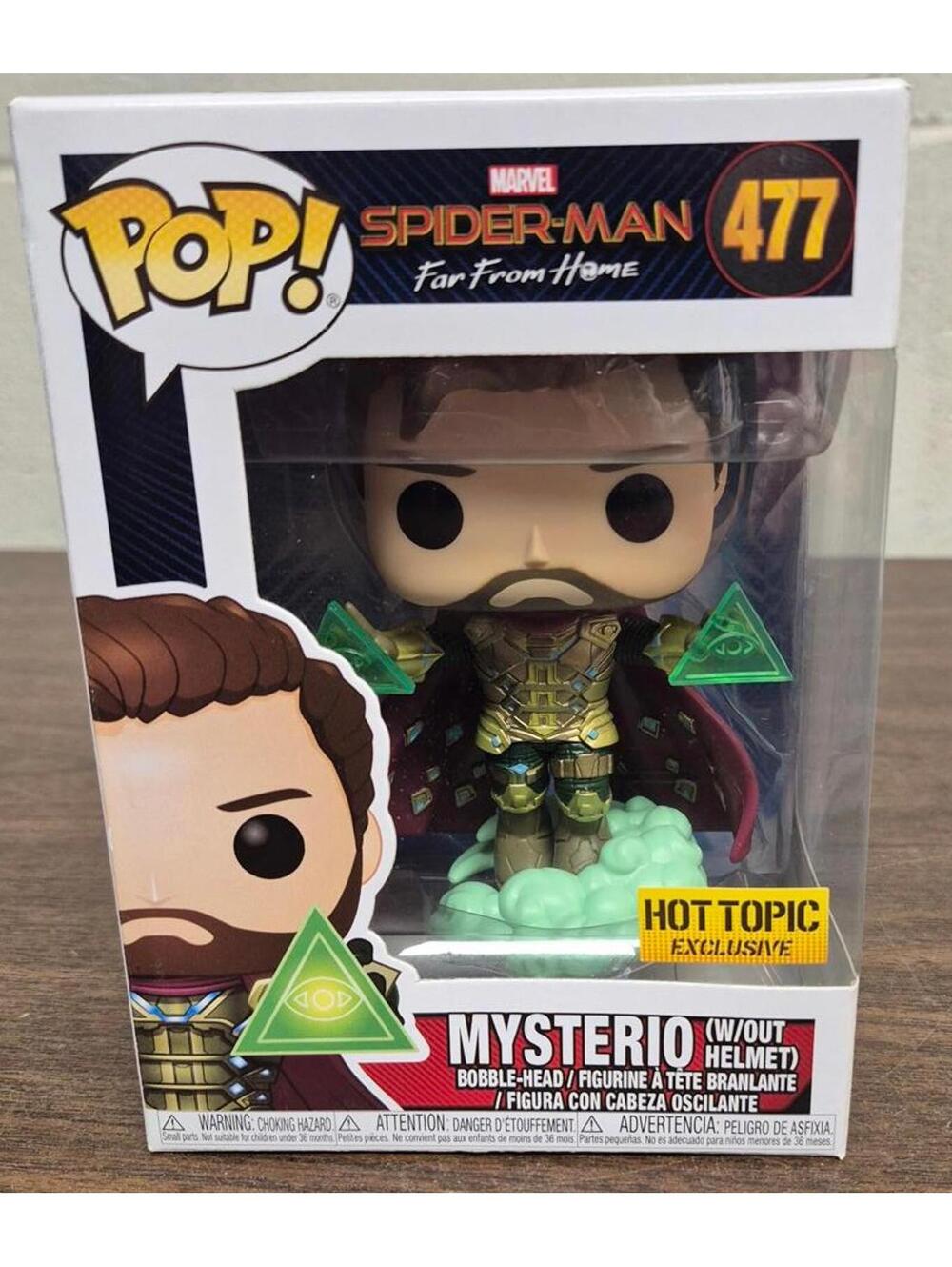 Marvel Spider-Man Mysterio Pop! Bobble-Head Figure #477 (Hot Topic Exclusive)